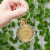 Gold Medusa Medallion Schlüsselanhänger (Hand)