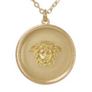 Gold Medusa Medallion Vergoldete Kette