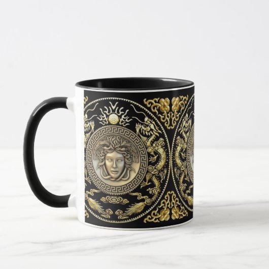 Gold Medusa Oriental Tasse (Links)