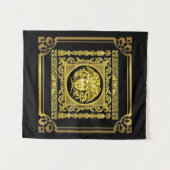 Gold Medusa Tapestry Wandteppich (Vorderseite (Horizontal))