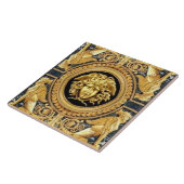Gold Medusa und Sphinges Wall Tile Fliese (Seite)
