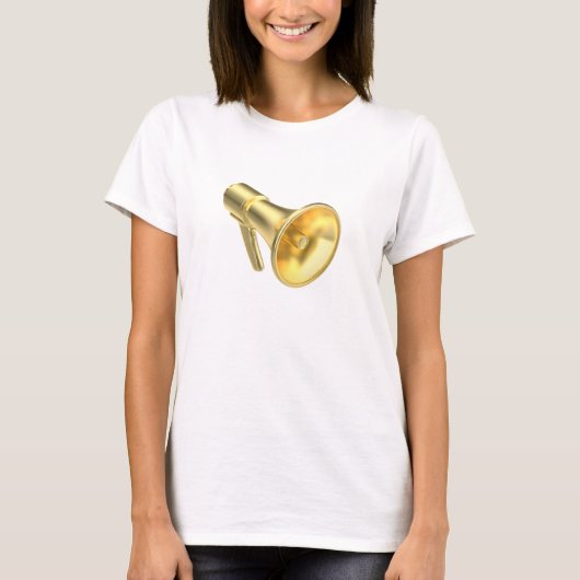 Gold-Megaphon T-Shirt (Vorderseite)