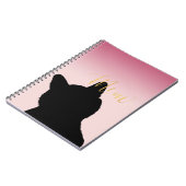 Gold Meow Kitty Notizblock