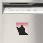 Gold Meow Kitush Rosa ombre Magnet (In Situ (Geschirrspüler))
