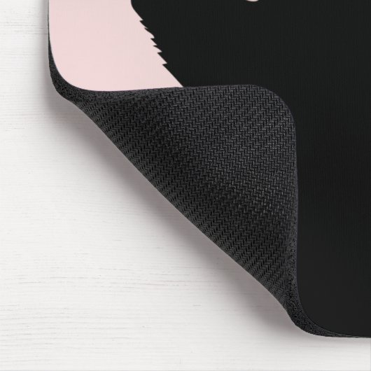 Gold Meow Kitush Rosa ombre Mousepad (Ecke)