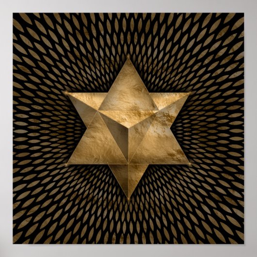 Gold Merkabah Poster (Vorne)