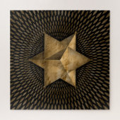 Gold Merkabah Puzzle (Horizontal)