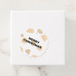 GOLD MERRY CHRISTMAS EINFACHE FAVOR TAVOR TAGS GESCHENKANHÄNGER