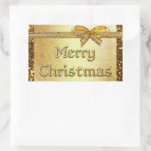 Gold Merry Christmas Sticker (Tasche)