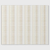 Gold Merry Weihnachts-Wrapping Papier Geschenkpapier (Flach)