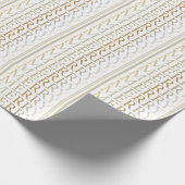 Gold Merry Weihnachts-Wrapping Papier Geschenkpapier (Ecke)