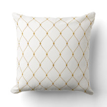 Gold Mesh Throw Kissen