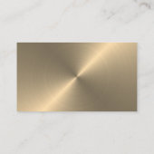 Gold Metal Effect Free Drinks Ticket Card Begleitkarte (Rückseite)