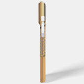 Gold Metal Mesh | Monogramm Case-Mate iPhone Hülle (Rückseite / Links)