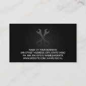 Gold-Metal-Motorrad-Logo | QR-Code Visitenkarte (Rückseite)