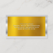 Gold Metal Shine | Silbergrenze Visitenkarte (Rückseite)