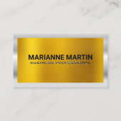 Gold Metal Shine | Silbergrenze Visitenkarte (Vorderseite)