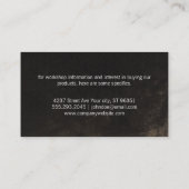 Gold Metal Silverware Logo Visitenkarte (Rückseite)