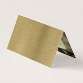 Gold-Metal-Textur mit Foto-Geschenkkarte Visitenkarten (Rückseite)