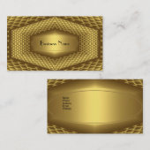 Gold-Metall der Visitenkarte (Vorne/Hinten)