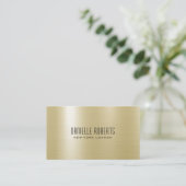 Gold Metall Edelstahl Textur QR Code Visitenkarte (Stehend Vorderseite)