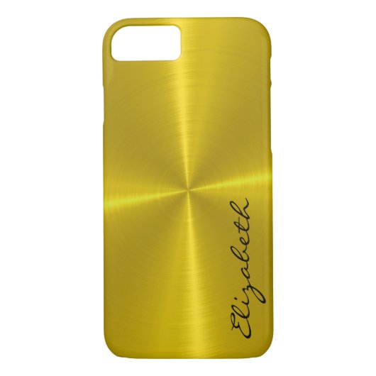 Gold-Metall-Edelstahlaussehen Case-Mate iPhone Hülle (Rückseite)