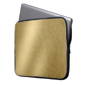 Gold-Metall-Hintergrund oder Textur-Abstract, a Laptopschutzhülle (Vorderseite Links)