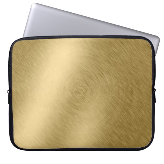 Gold-Metall-Hintergrund oder Textur-Abstract, a Laptopschutzhülle (Vorderseite)