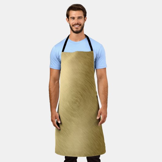 Gold-Metall-Hintergrund oder Textur-Abstract, a Schürze (Getragen)