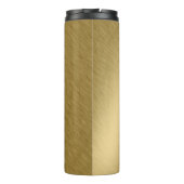 Gold-Metall-Hintergrund oder Textur-Abstract, a Thermosbecher (Rückseite)