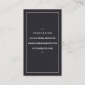 Gold-Metall-Utensils | Lederstich Visitenkarte (Rückseite)