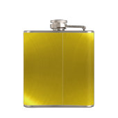 Gold Metalle Flachmann (Rückseite)