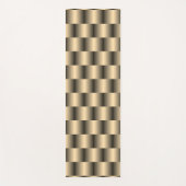 Gold Metallic Abstrakt Basket Weave Elegante Chic Yogamatte (Vorderseite)
