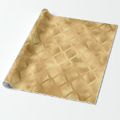 Gold Metallic Abstrakt Elegante Modernes Geschenk Geschenkpapier (Ungerollt)