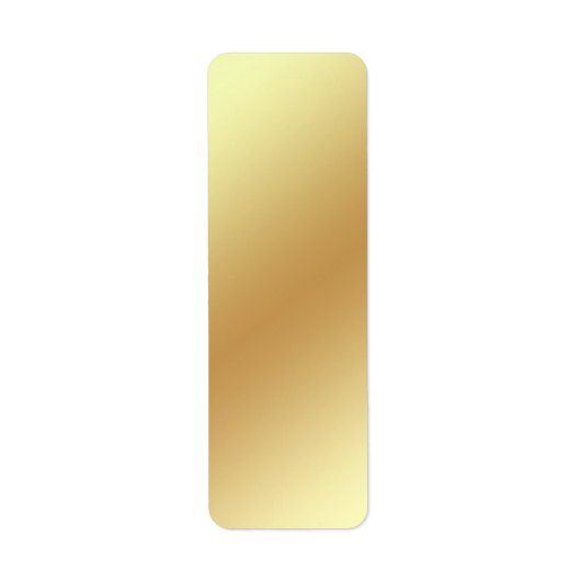 Gold-Metallic-Adressenrückgabezeichen (Vorne)