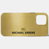 Gold Metallic Beruflich Case-Mate iPhone Hülle (Rückseite (Horizontal))