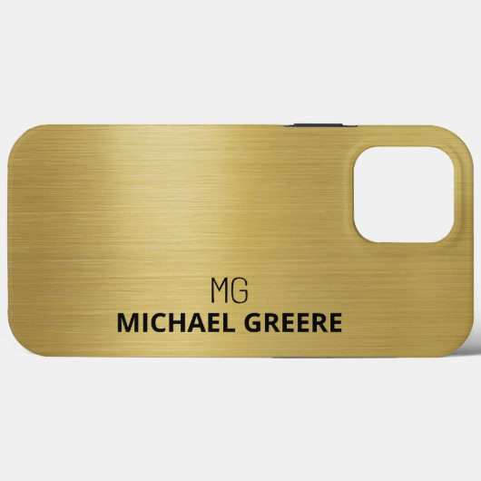 Gold Metallic Beruflich Case-Mate iPhone Hülle (Rückseite (Horizontal))