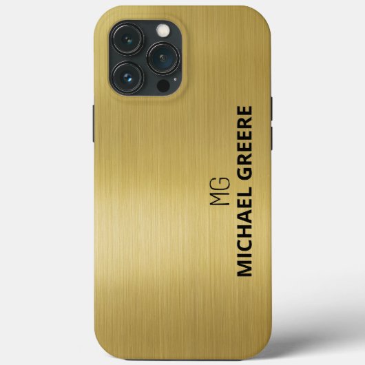 Gold Metallic Beruflich Case-Mate iPhone Hülle (Rückseite)