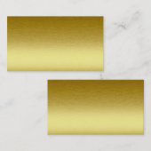 Gold Metallic Blank Business Card Visitenkarte (Vorne/Hinten)