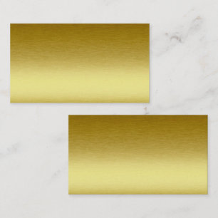Gold Metallic Blank Business Card Visitenkarte