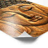 Gold Metallic Buddha Fotodruck (Ecke)