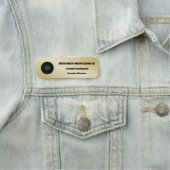 Gold Metallic Business Employee Logo Namensschild (Beispiel)