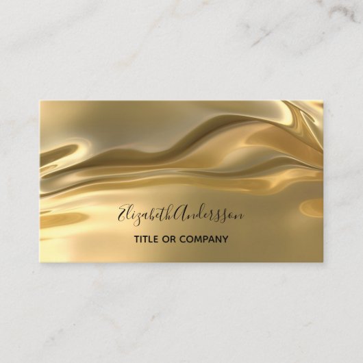 Gold-Metallic-Code Visitenkarte (Vorderseite)