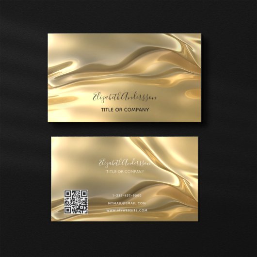 Gold-Metallic-Code Visitenkarte