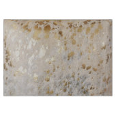 Gold Metallic Cowhide Print | Luxus Schneidebrett (Vorderseite)