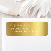 Gold-Metallic-Custom-Rücksendeadressen-Aufkleber (Insitu)