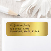 Gold-Metallic-Custom-Rücksendeadressen-Aufkleber (Insitu)