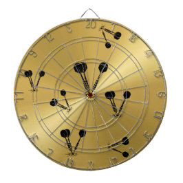 Gold Metallic Dart Board Dartscheibe