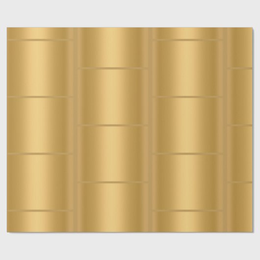 GOLD METALLIC ELEGANT BIRTHDAY WEDDAY WRAP GESCHENKPAPIER (Flach)