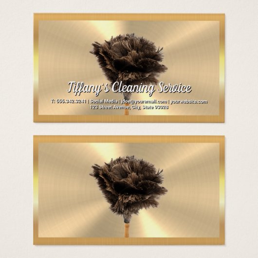 Gold Metallic | Feather Duster (Vorne & Hinten)
